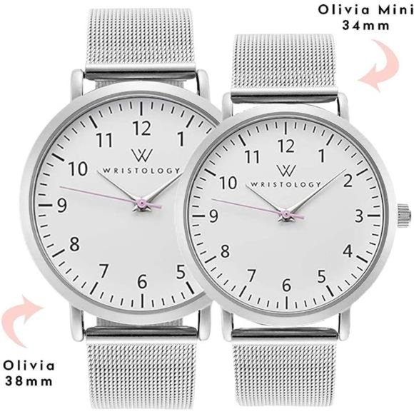 19 Options - Maxi Numbers Watch, Silicone Band - Interchangeable Silicone Strap main image 6